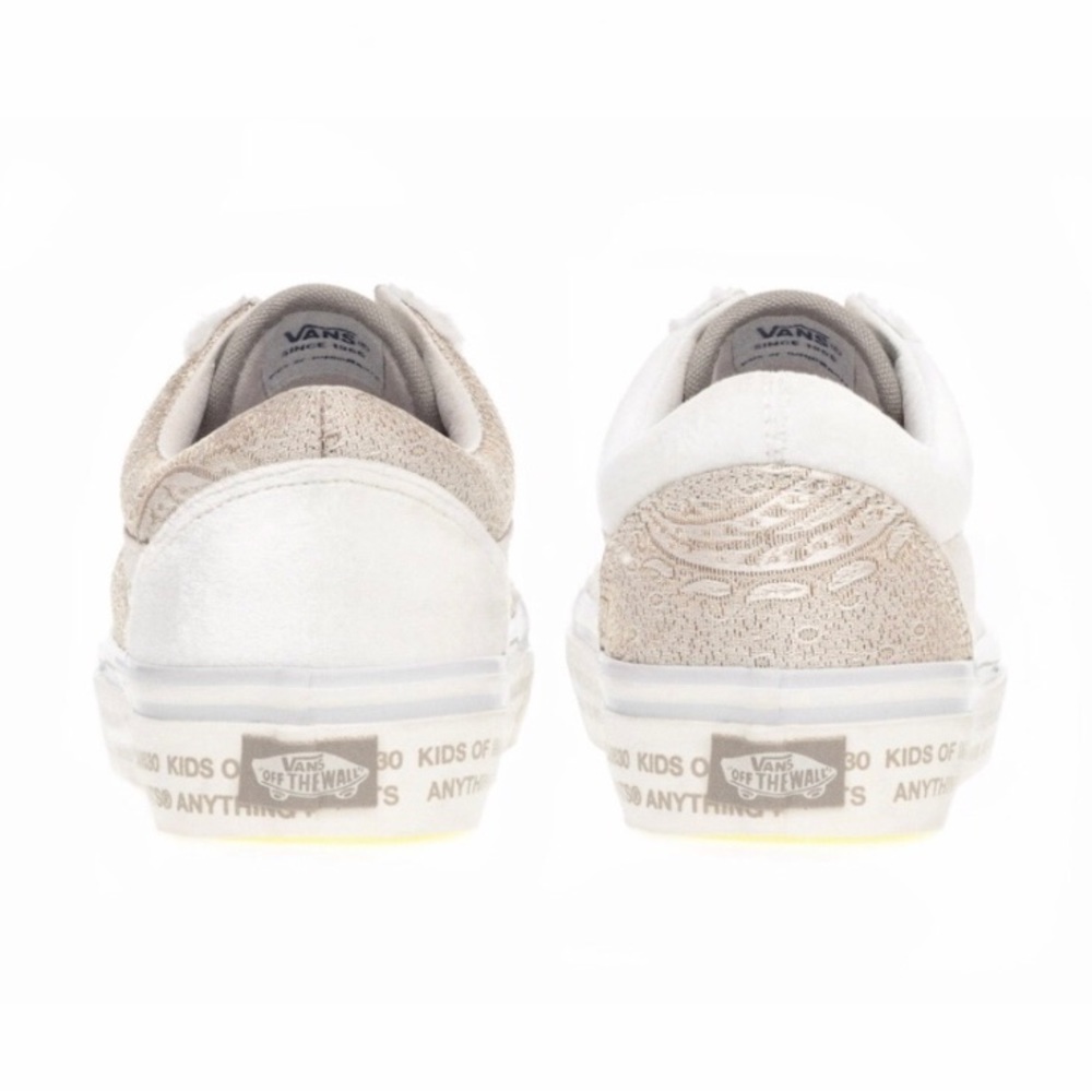 New Kids Of Immigrants Vans Old Skool 36 DX White Bandana Shoes W 9 / M 7.5 - Picture 5 of 7